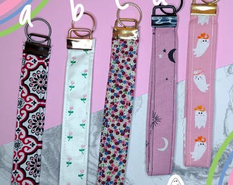 Cute Everyday Keychain Wristlet Strap // Pink