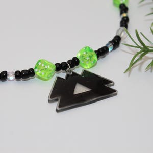 16&quot; Green Wakaan Shrink Beaded Necklace