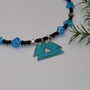 16&quot; Blue Wakaan Shrink Beaded Necklace