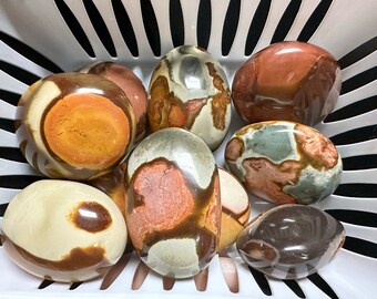 Polychrome Jasper Palm Stone