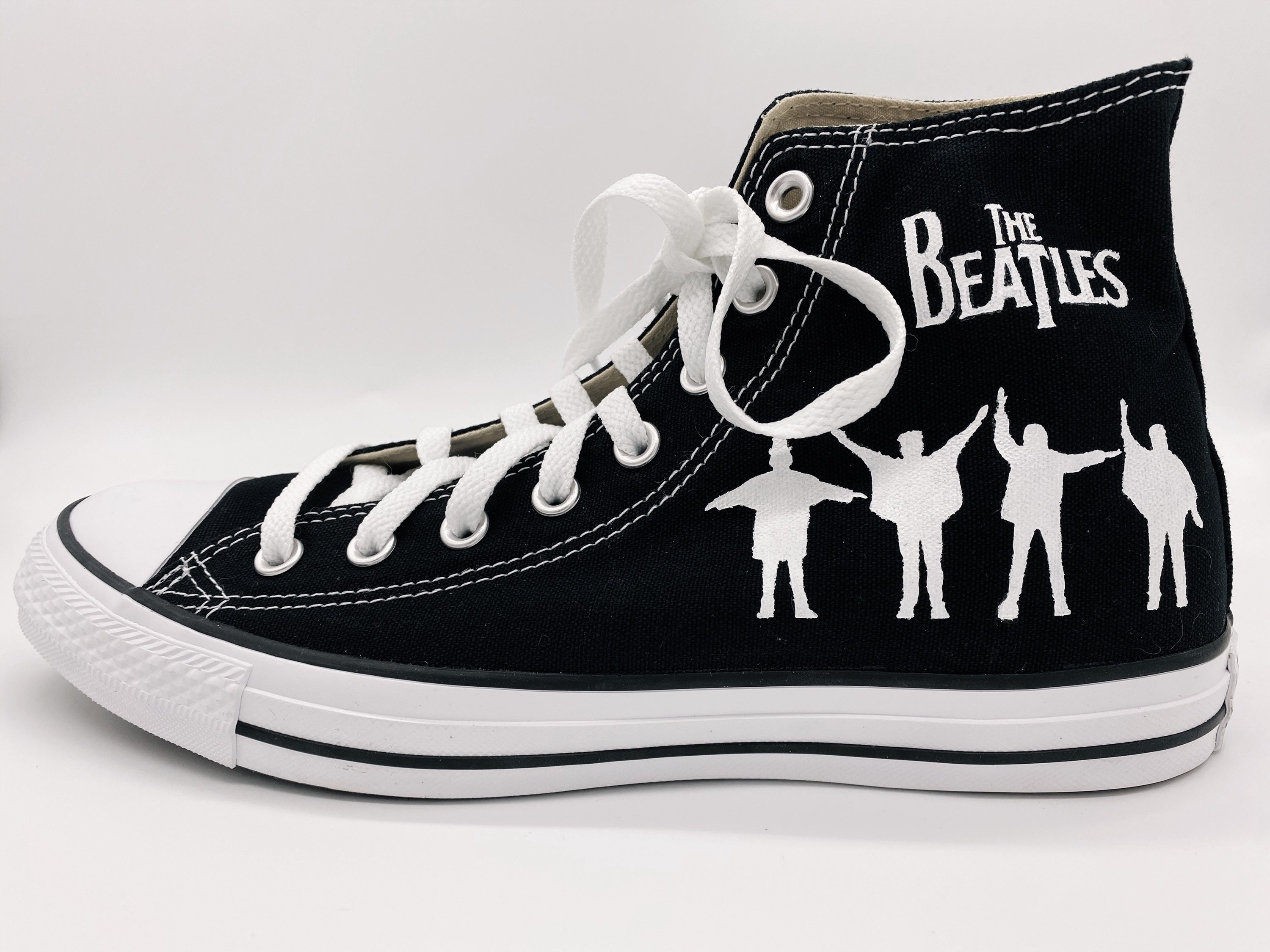 Hand Painted the Beatles Converse - Etsy