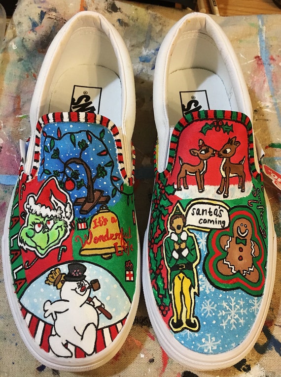 christmas vans shoes