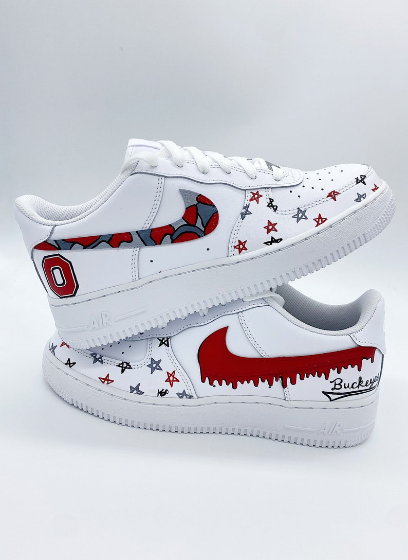 Hand-painted Mix N Match Ohio State University Nike Air Force - Etsy