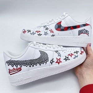 Hand-painted Mix N Match Ohio State University Nike Air Force 1s - Etsy