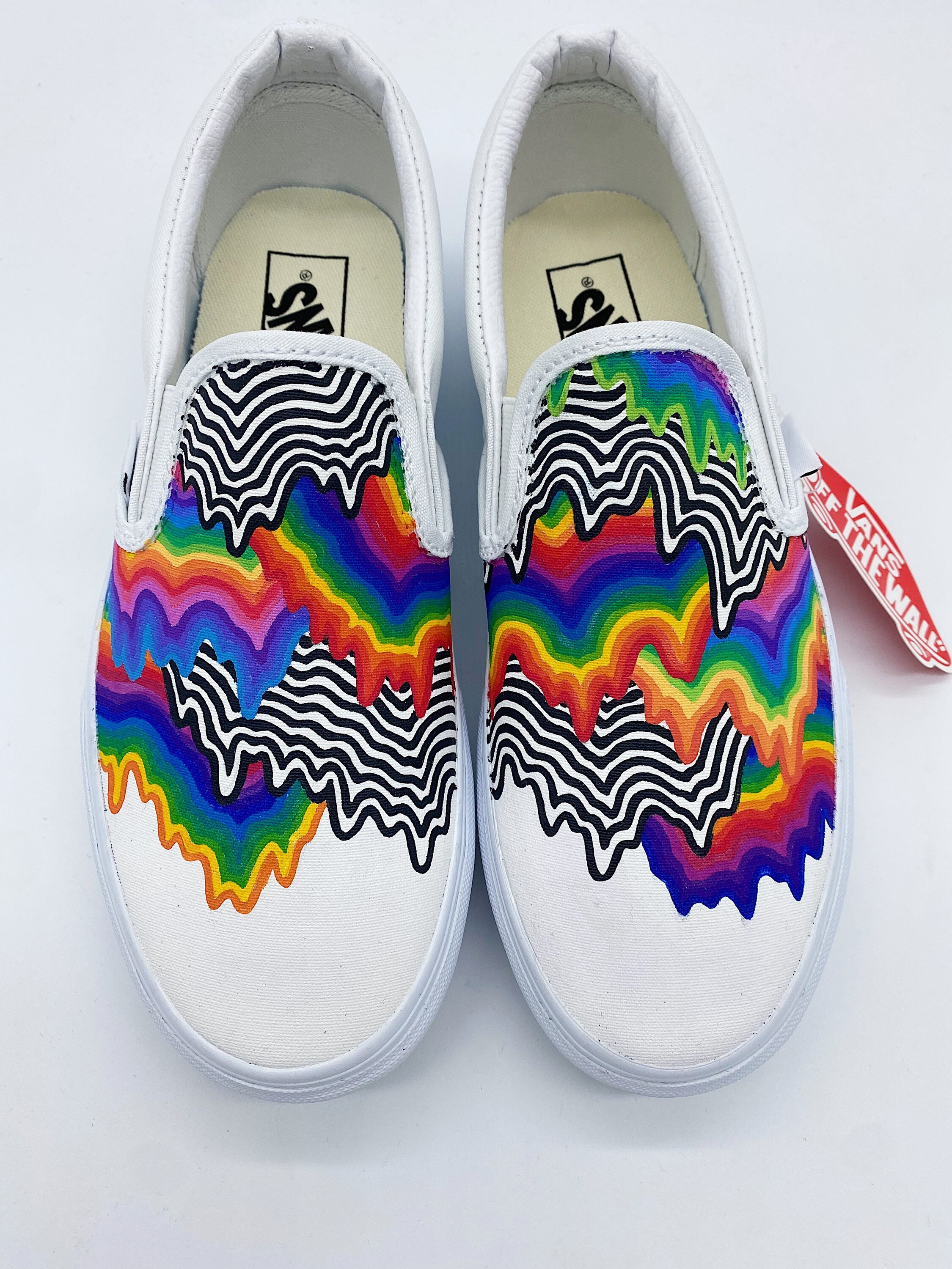 Rainbow custom best sale vans