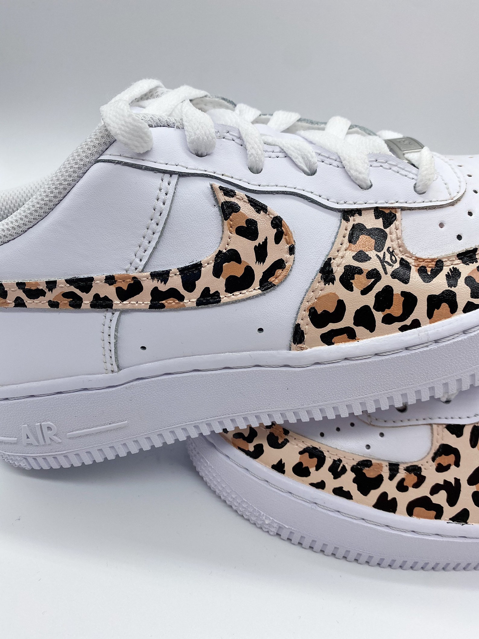Custom Hand painted Cheetah / Leopard Print Nike Air Force 1s | Etsy