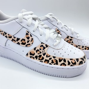 Custom Hand Painted Cheetah / Leopard Print Nike Air Force 1s - Etsy