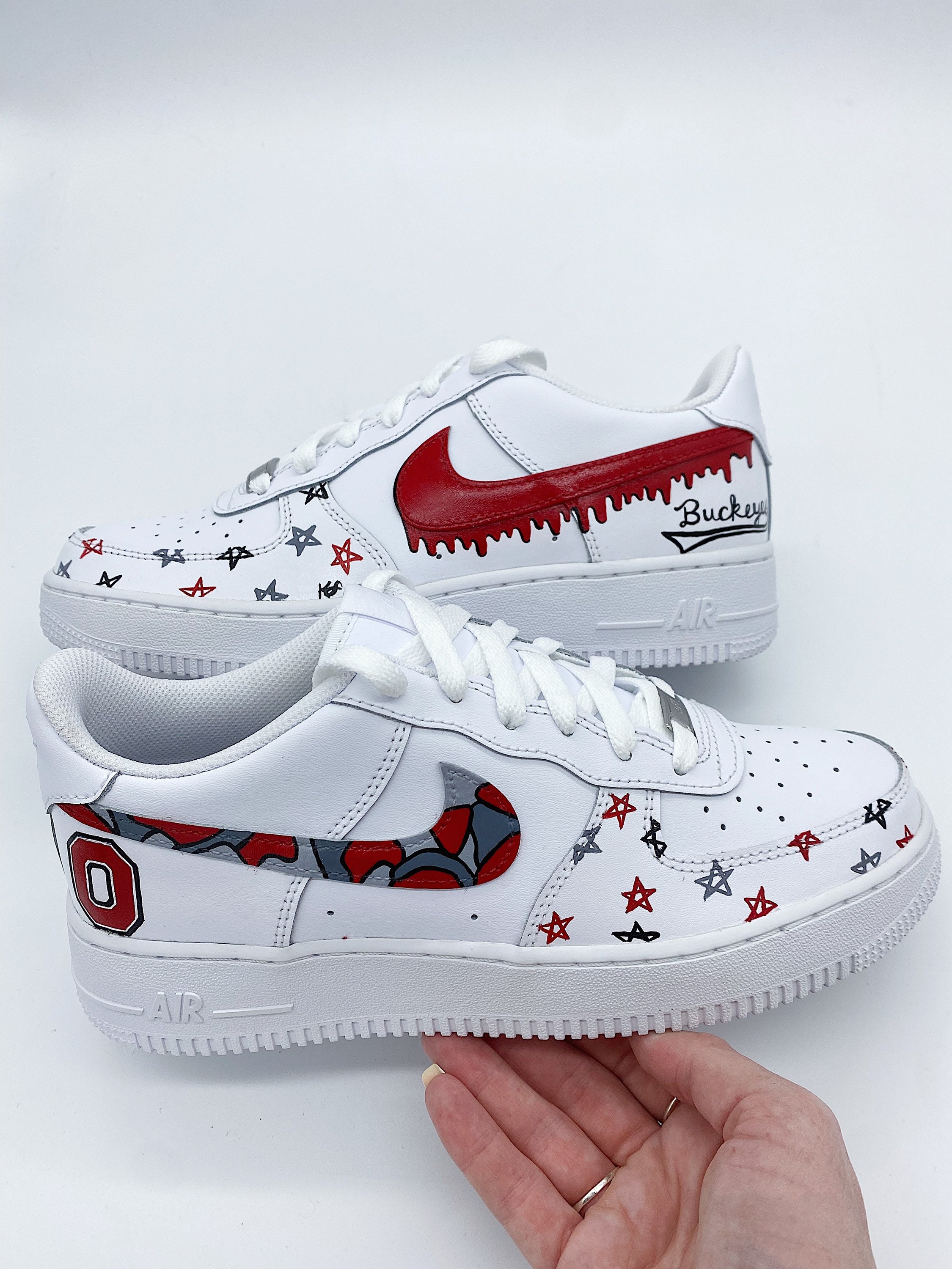 Hand-painted Mix N Match Ohio State University Nike Air  display picture 2
