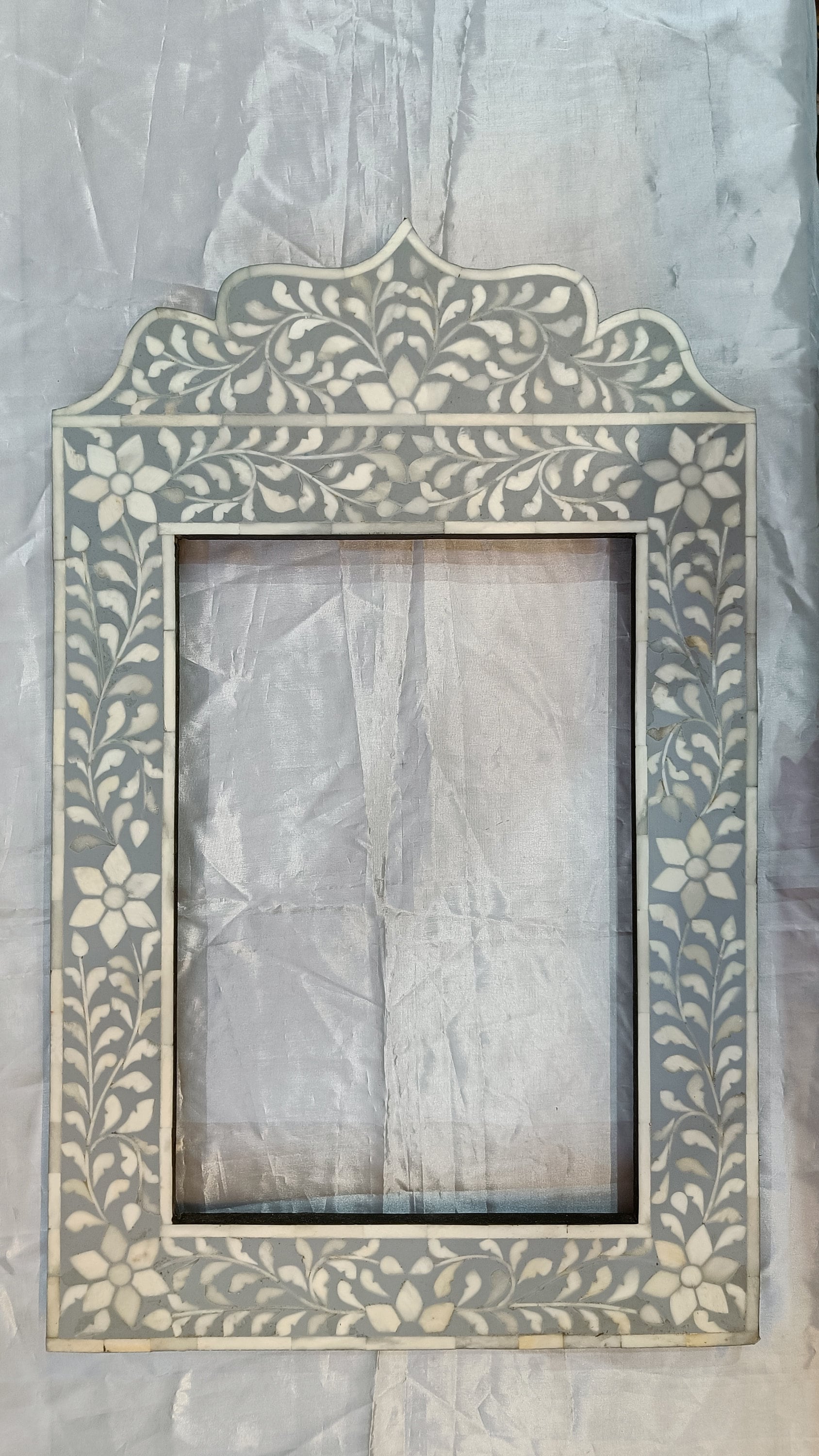 Handmade Camel Bone Inlay Mirror - Jharokha Design - Perfect Home Decor & Gift.Camel bone inlay mirror | handmade frame | Jharokha.