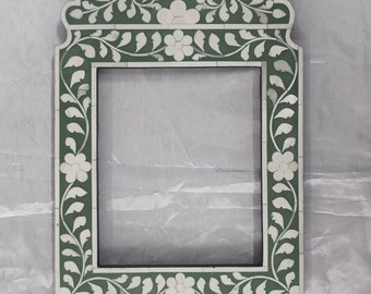 Handmade Camel Bone Inlay Mirror: Jharokha Home Decor