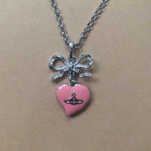 Vivienne Westwood Pink Heart Necklace