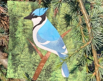 Blue Jay - Bird Applique Quilt Pattern -  PDF Digital Download