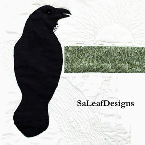 Raven - Bird Quilt Pattern - Digital Download