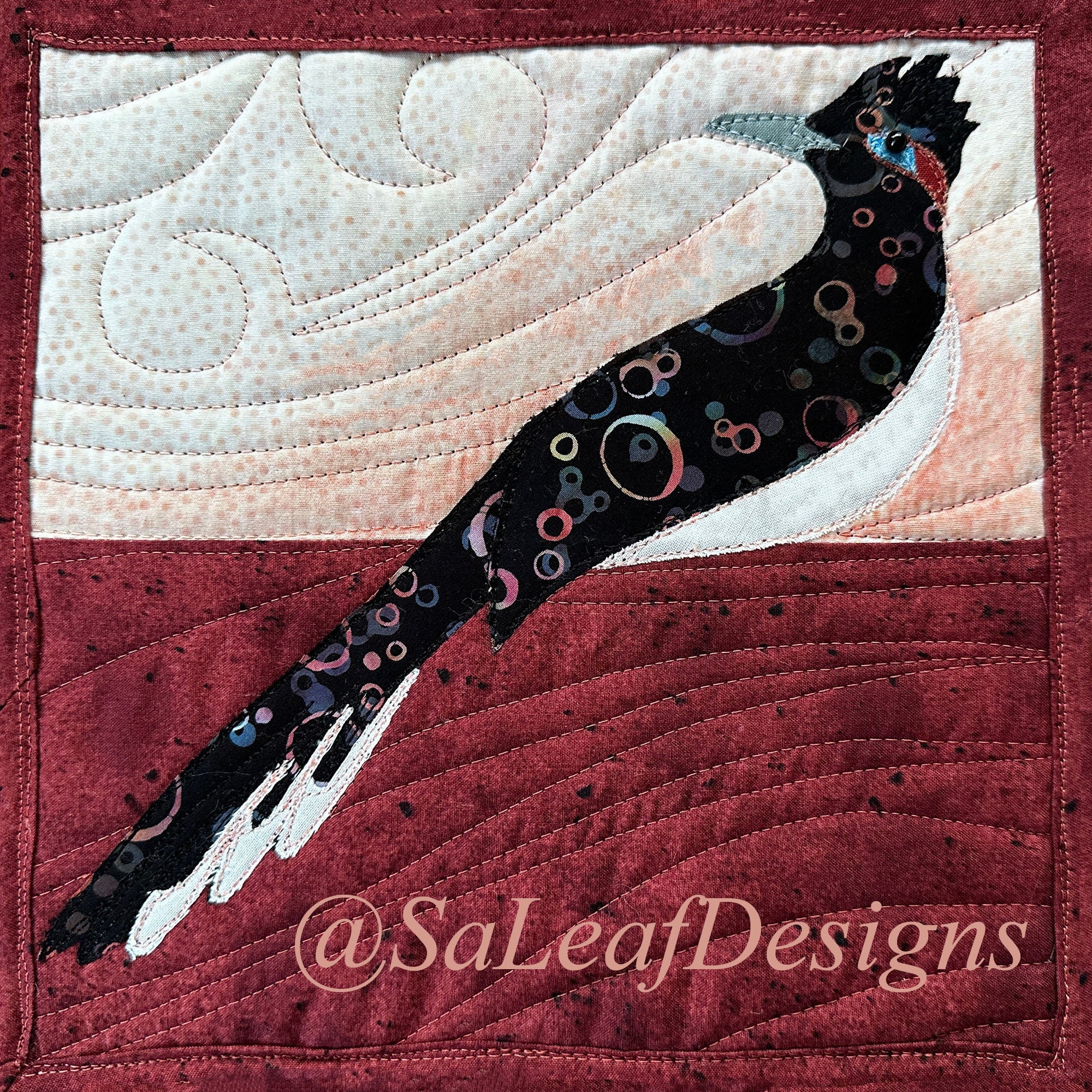 Greater Roadrunner - Bird Applique Quilt Pattern - Digital Download - Etsy