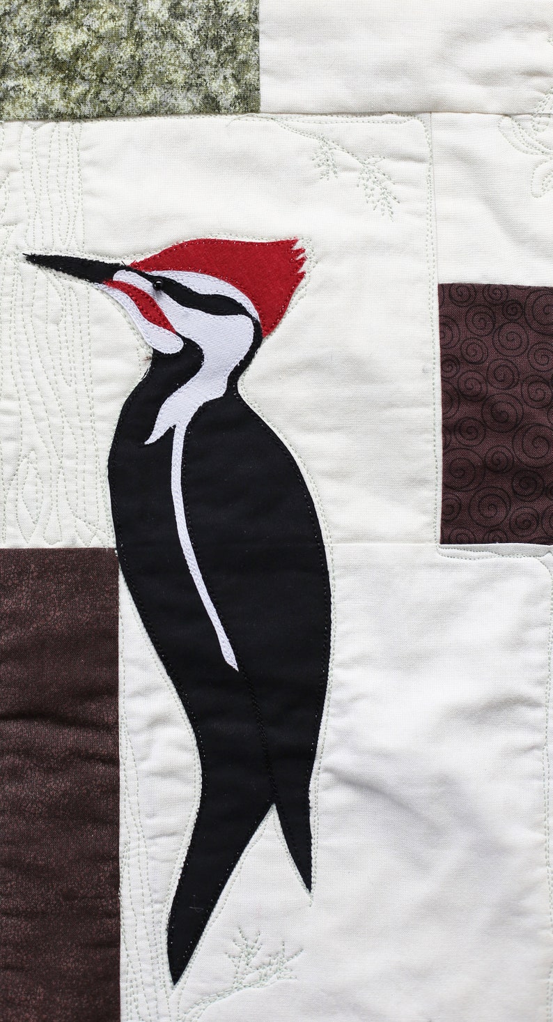 Pileated Woodpecker Bird Quilt Pattern Digital Download | Etsy