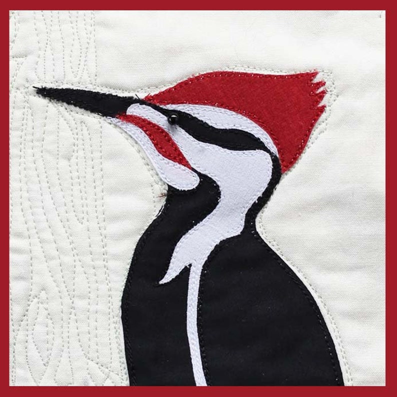 Pileated Woodpecker Bird Quilt Pattern Digital Download | Etsy