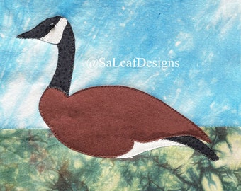 Canada Goose - Bird Applique Quilt Pattern - PDF Download
