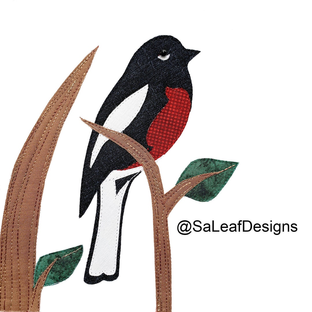 Painted Redstart - Bird Quilt Pattern - PDF Download - Etsy