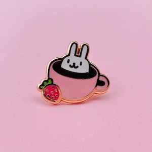 Kawaii Animal Cafe Bunny Pin