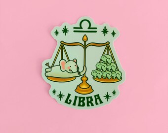 Sticker zodiaque Balance en vinyle