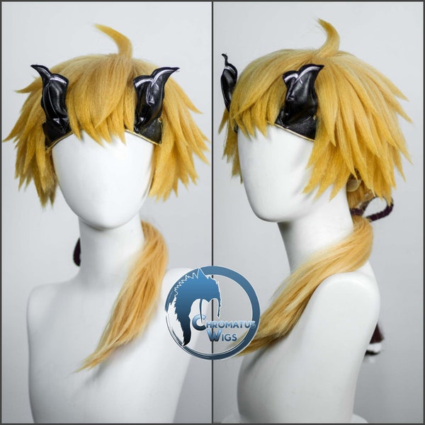 Geïnspireerd Thoma Genshin Impact Kitsune Blonde Cosplay Pruik