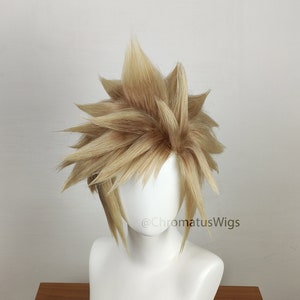 Cloud Strife Final Fantasy 7 Cosplay Spiky Wig