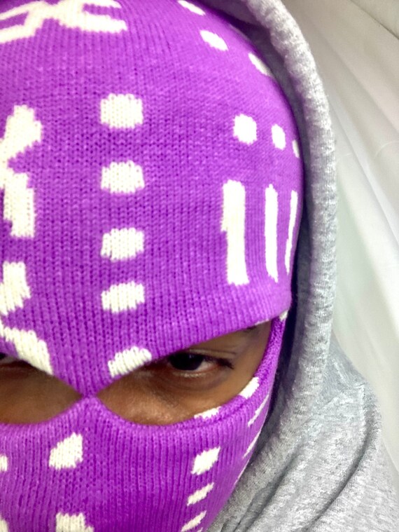 Knitted Jacquard Tribal Ski Mask/ Winter Hat/ African Cap/Men Ski Mask