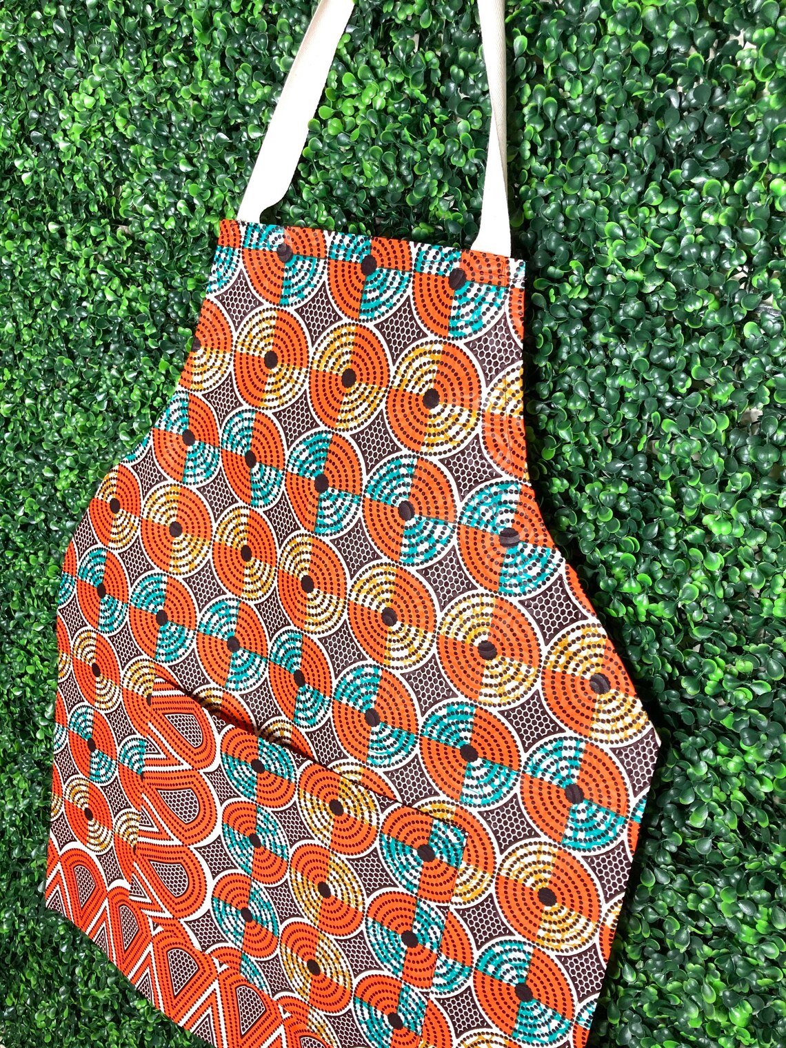 Apron Aprons African Print Apron Chef Apron Waxed Etsy