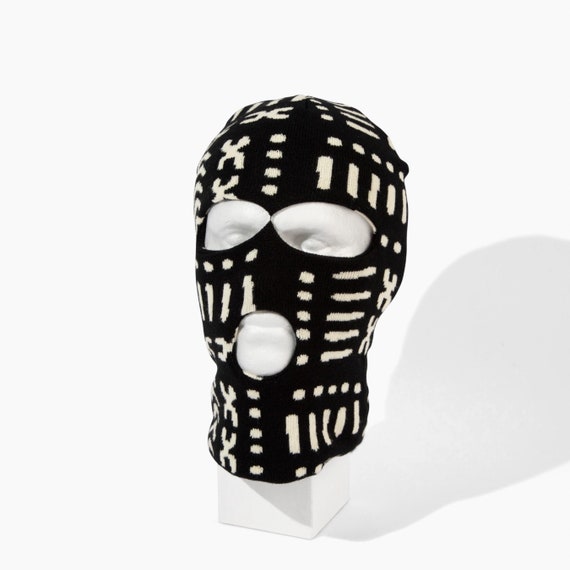 Knitted Jacquard Tribal Ski Mask/ Winter Hat/ African Cap/Men Ski Mask