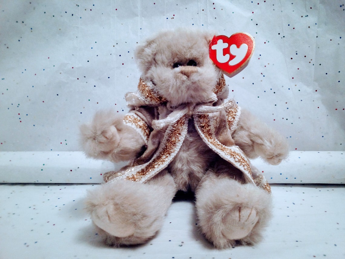 1990s Gwendolyn Bear From Ty Attic Treasures Collection Gold - Etsy UK
