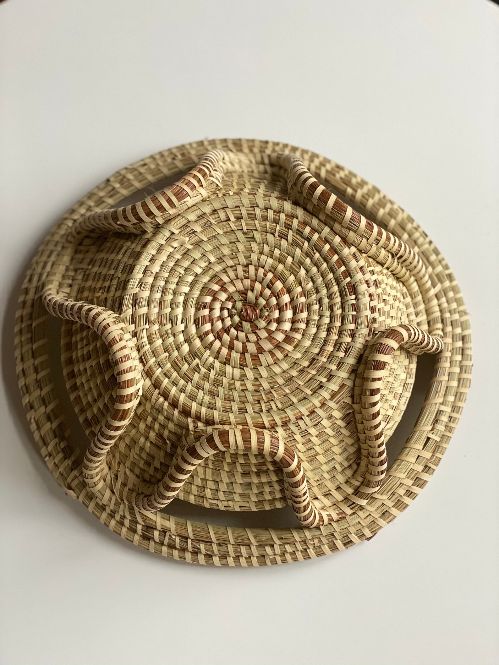 Charleston Sweetgrass Designer Snake Basket Etsy
