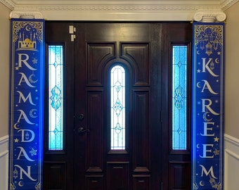 Ramadan Kareem Banner Ramadan Wreath Ramadan Mubarak Banner Eid or Ramadan Decorations Eid Mubarak Banner