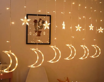 Eid or Ramadan Decorations Moon & Star Lights