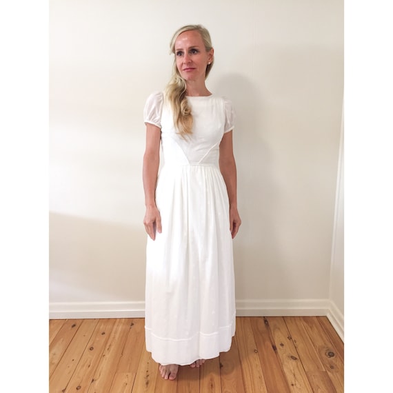 1950's Cotton Wedding Dress