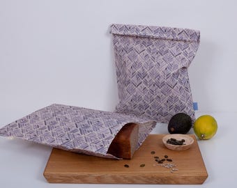 PANA Biologische Broodzak van Bijenwas - Broodzak gemaakt van met bijenwas doordrenkt katoen - houdt brood, groenten en fruit 100% natuurlijk vers.