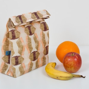 BEESWAX BAG, &quot;MAEL&quot; snack bag, bread bag - reusable waxed cotton bag - environmentally friendly - ZeroWaste