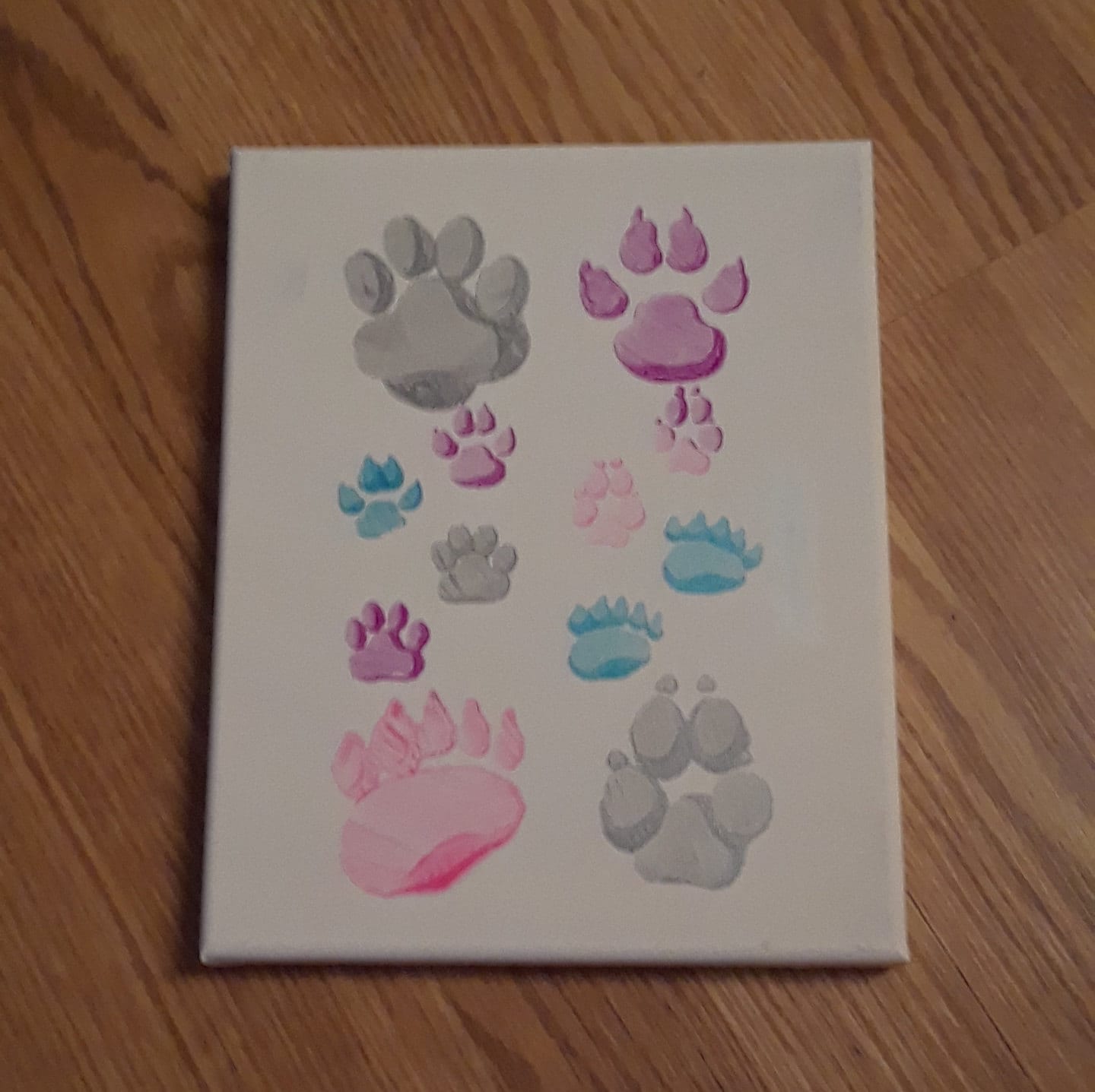 3-D Paw Painting | Etsy