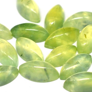 Prehnite 4x8mm TO 10x20mm Marquise Shape Gemstone Green Prehnite Loose Stone Cab Natural Prehnite For Making Jewelry CrystalcraftCo