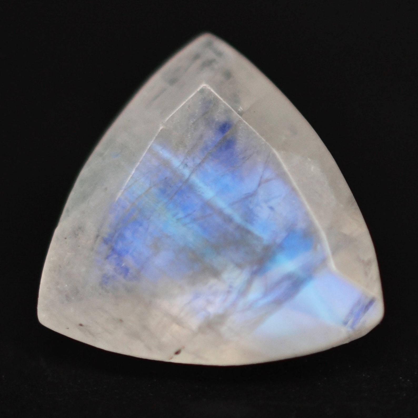 Rainbow Moonstone 6mm Trillion Faceted Cut Loose Gemstone 1 Etsy