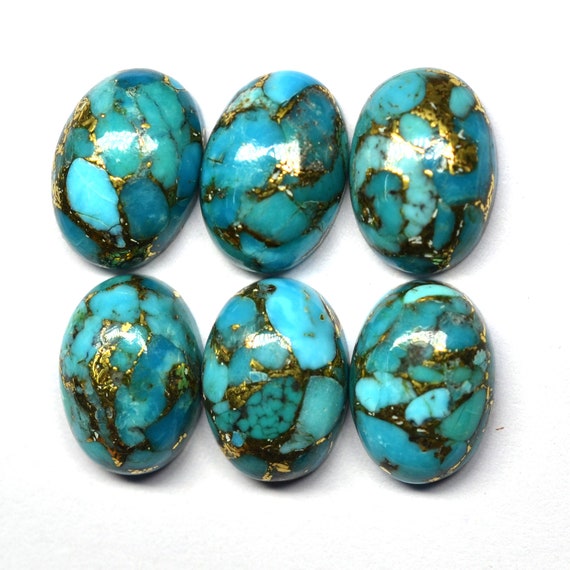 Blue Mohave Copper Turquoise 5x7mm Etsy
