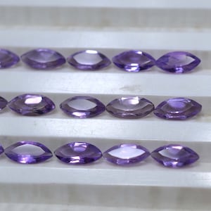 Brazilian Amethyst 3x6mm To 7x14mm Marquise shape Amethyst Gemstone Faceted Cut Amethyst Gemstone For Jewelry Making CrystalcraftCo