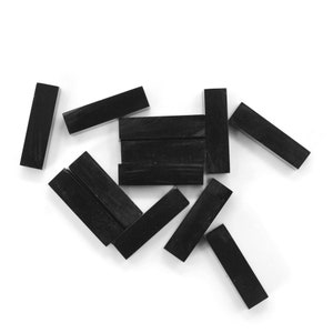 Black Onyx Cabochon Natural Black Onyx cut Rectangle shape 3x10mm,4x10mm,5x15mm Dome Baguette Calibrated Gemstone For Earring Jewelry Making