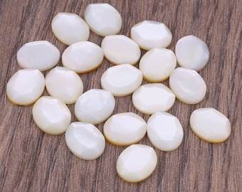 Oval Shape Faceted Stone