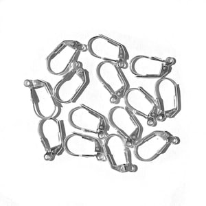 Earring Findings, Earring Hooks,925 Sterling Silver Wholesale Earrings Findings, Leverback Earwires - Lever back Ear wire 1Pair