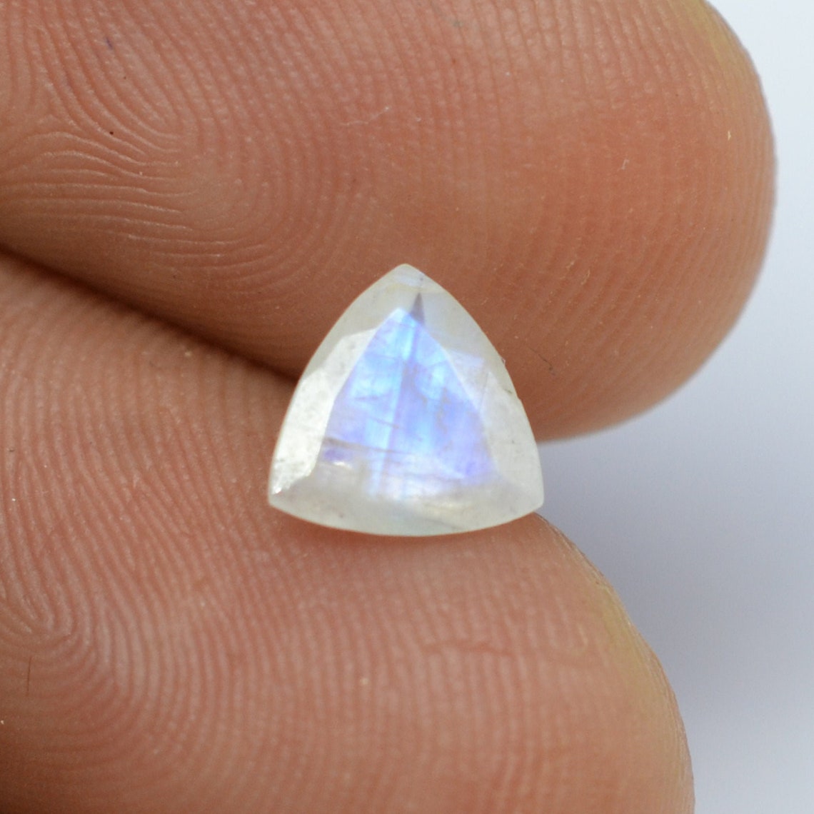 Rainbow Moonstone 6mm Trillion Faceted Cut Loose Gemstone Etsy
