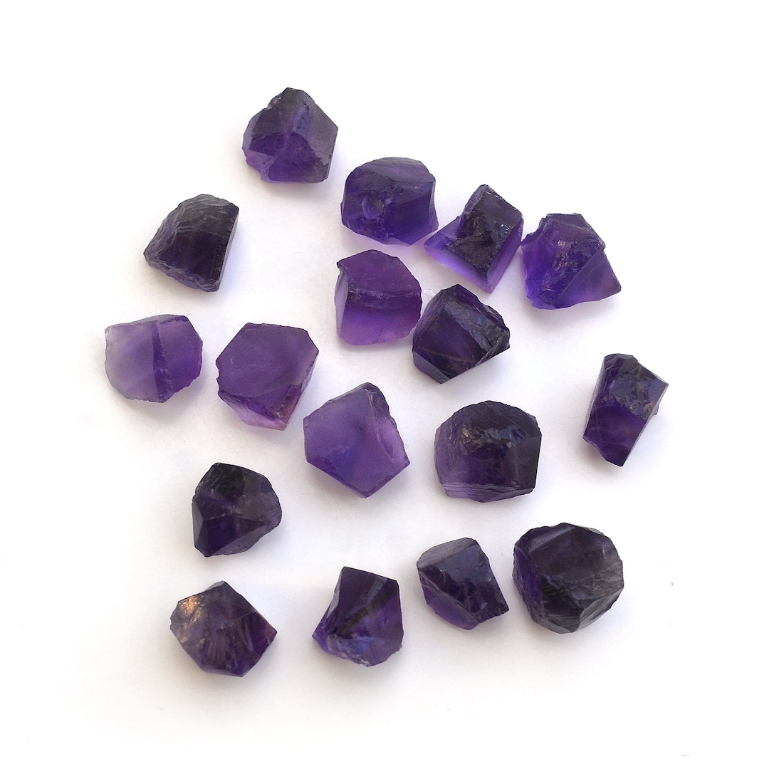 8mm to 10mm Natural Raw Rough Amethyst Raw Gemstone Crystal Pendant ...