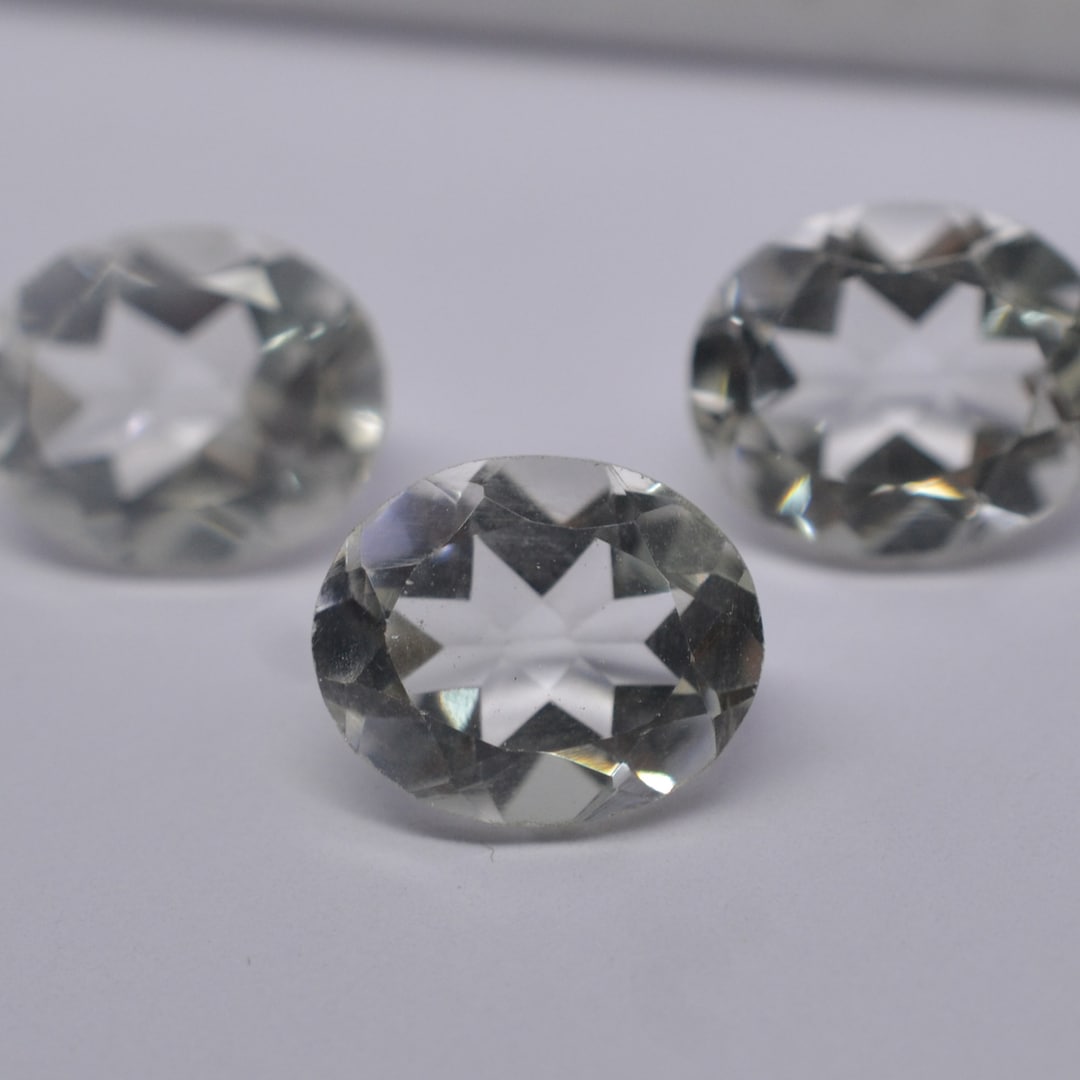 Crystal Quartz 3x5mm to 15x20mm Oval Faceted Cut Natural Clear Quartz