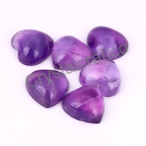 Natürliche afrikanische Amethyst Herzform Cabochon flache Rückseite kalibriert Birnenform AAA + Qualität Großhandel Edelsteine, alle Größen 5mm bis 20mm