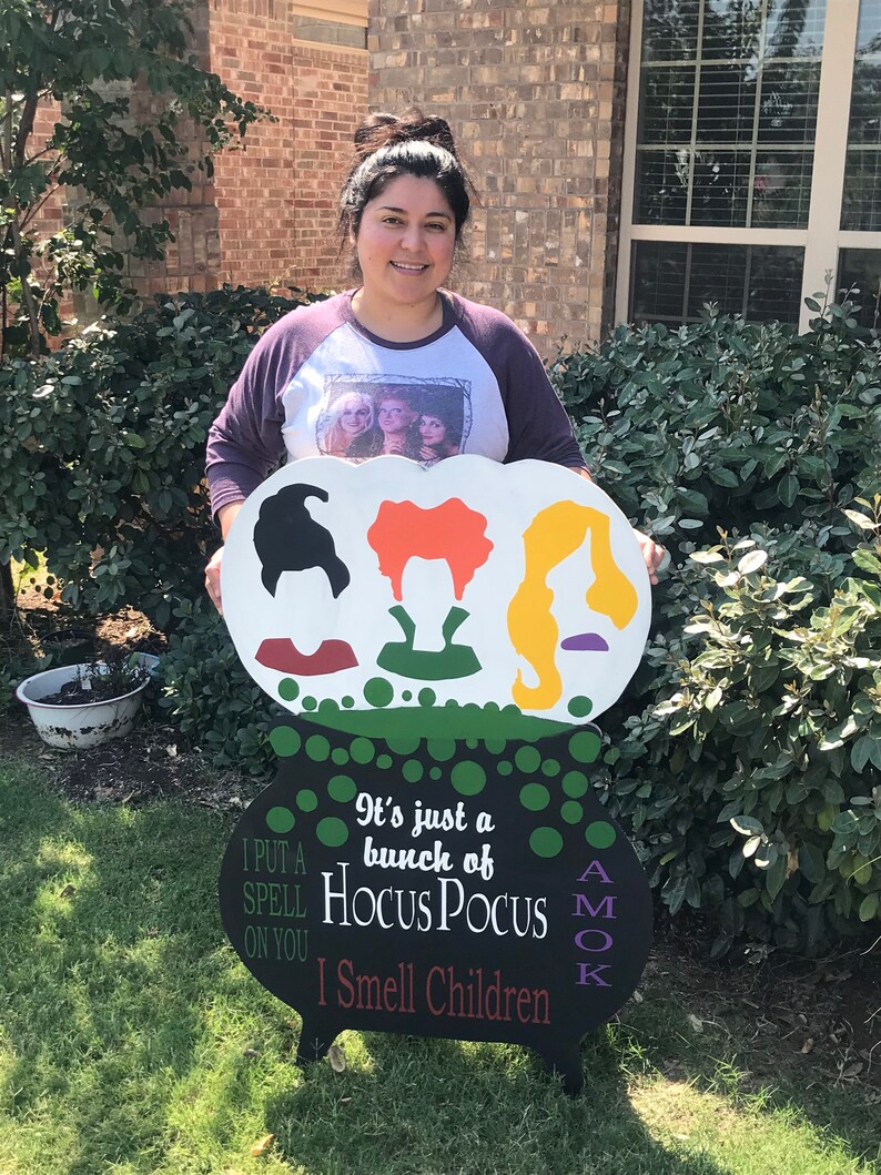 Hocus Pocus Yard Art/ Outdoor Decor/hocus Pocus/sanderson Etsy