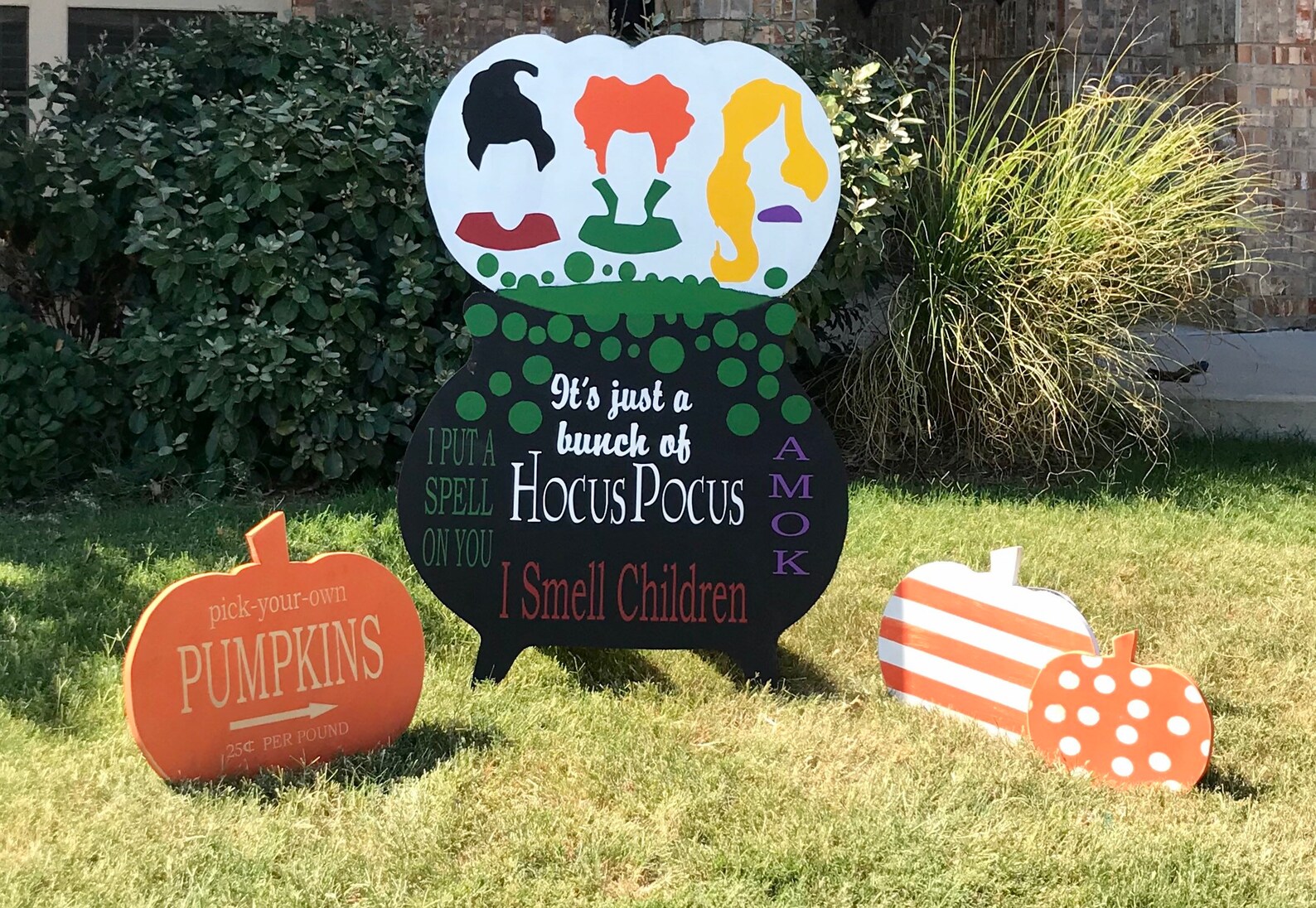 Hocus Pocus Yard Art/ Outdoor Decor/hocus Pocus/sanderson Etsy